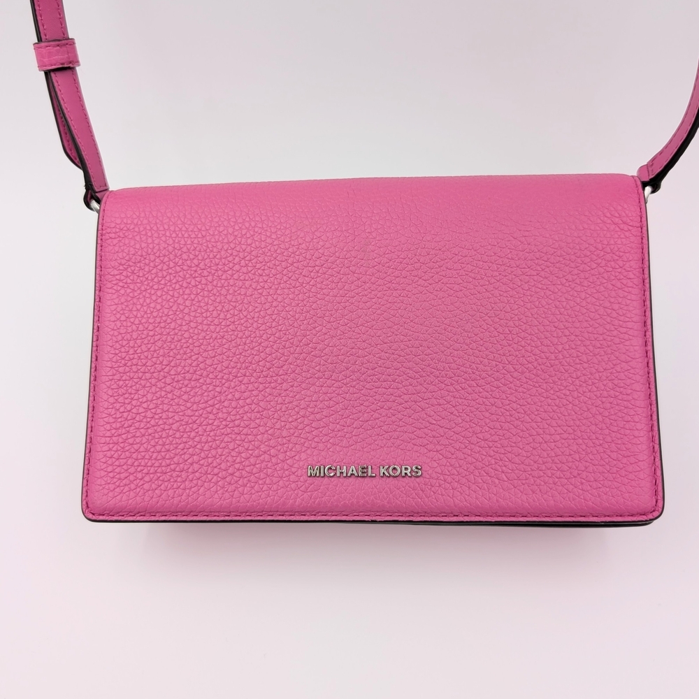 Michael Kors Pink Structured Crossbody Bag